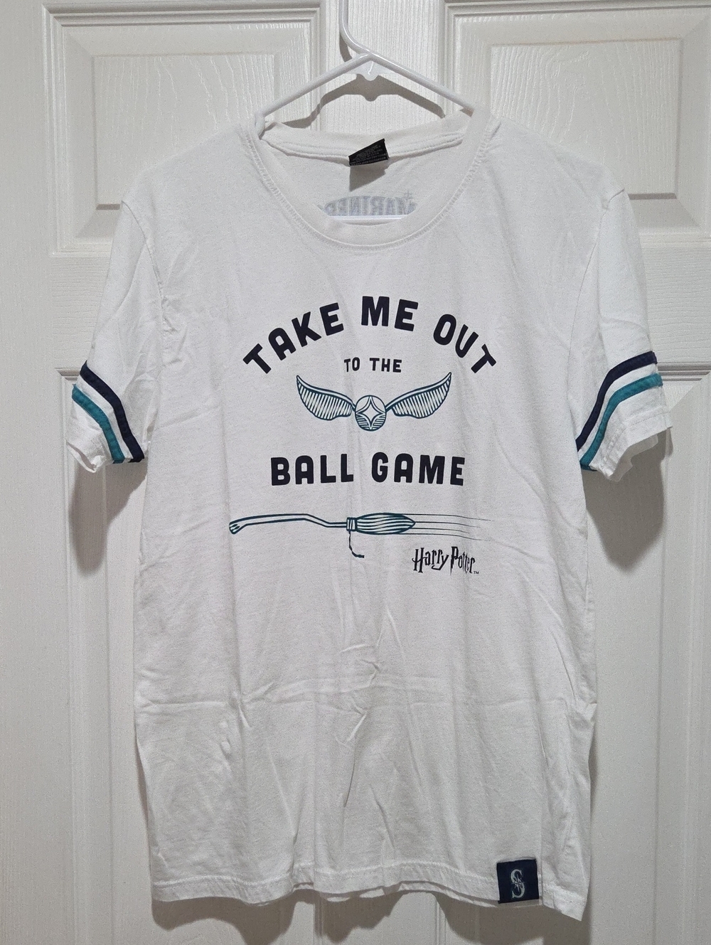 Mariners White 'Take Me Out to the Ball Game' Graphic Tee Harry Potter